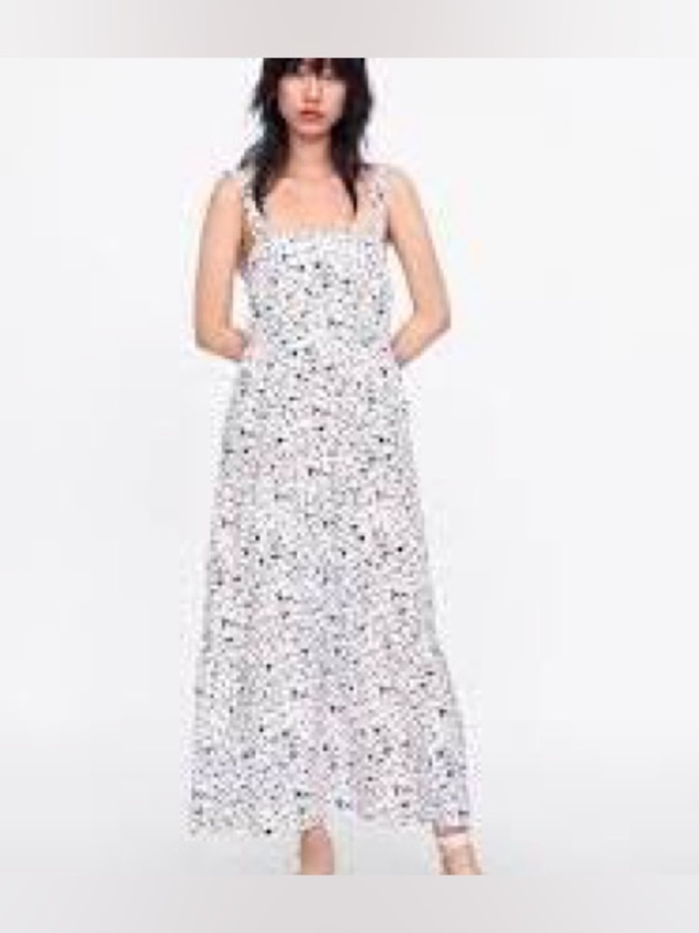 ZARA, the maxi floral bow back dress!